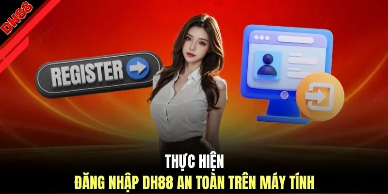 Thực hiện đăng nhập DH88 an toàn trên máy tính